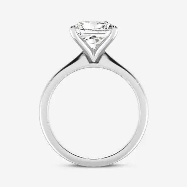 IGI cert 2.5 tcw Round Lab Grown Diamond Ring. W/hidden halo 18k W/Y Gold. - Image 5